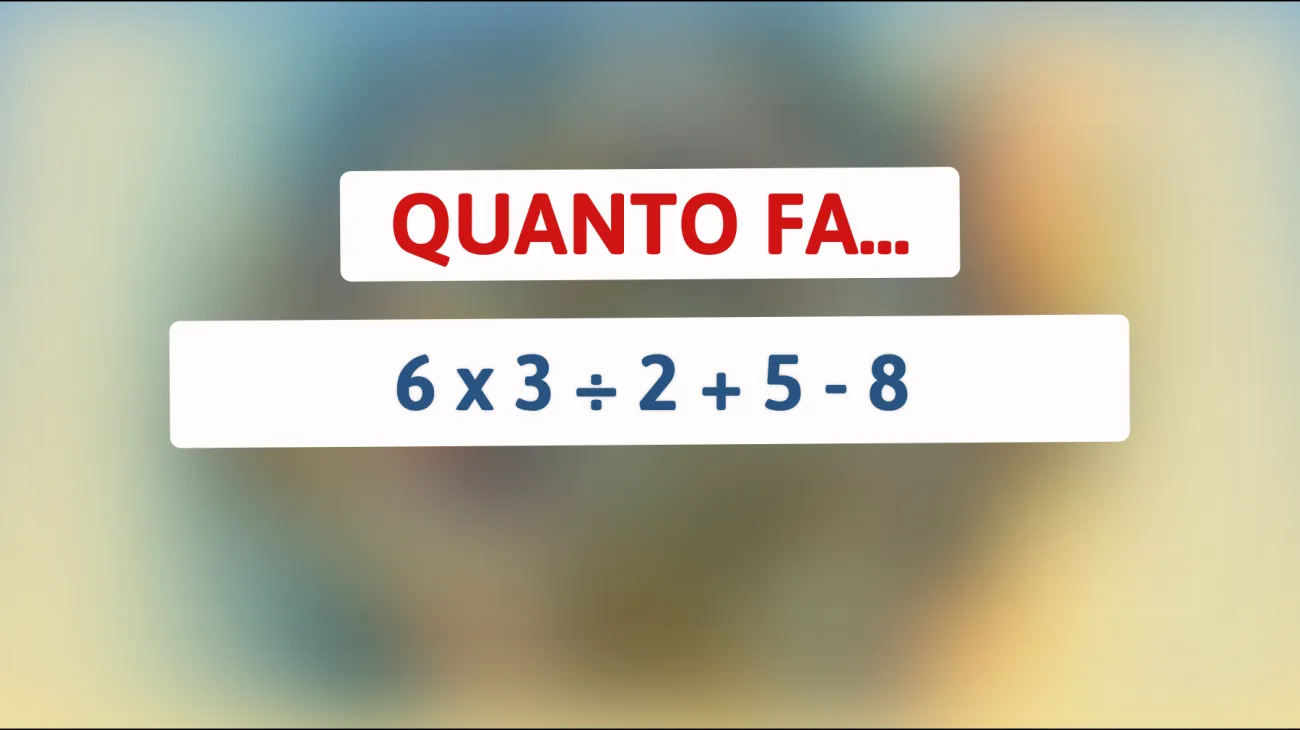 \"Riesci a risolvere questo indovinello che solo le menti brillanti riescono a decifrare? Scopri se sei tra i pochi!\""