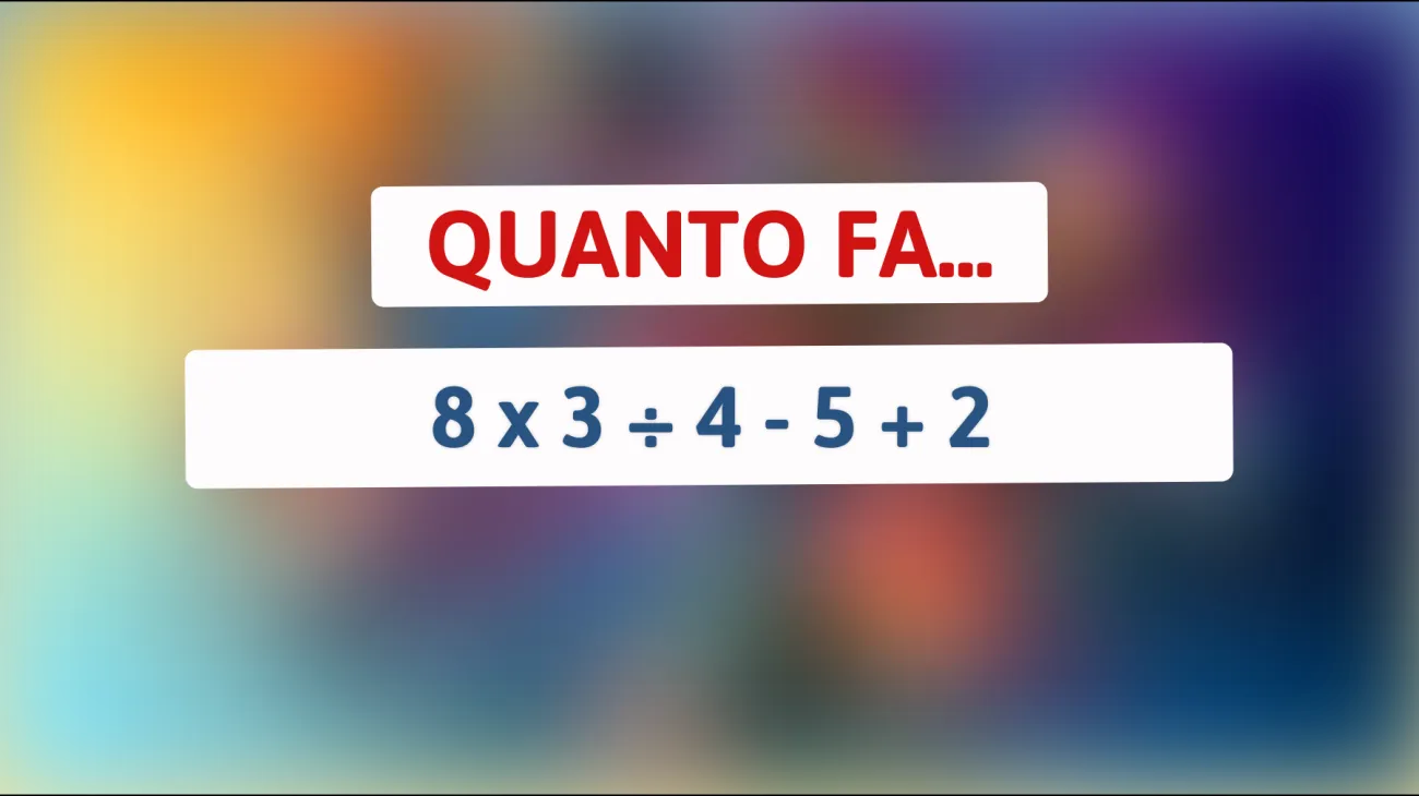 \"Soli i veri geni riescono a risolvere questo rompicapo matematico! Sei tra loro?\""