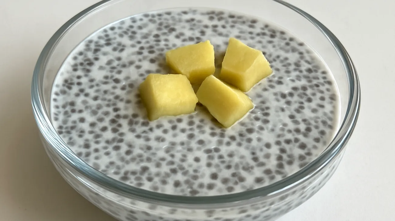 Budino di chia con kefir e zenzero"