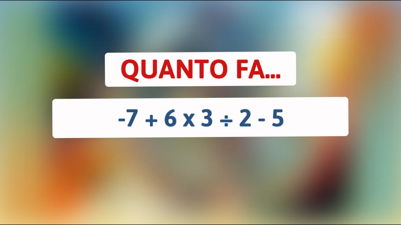 Scopri se sei un vero genio risolvendo questo semplicissimo problema matematico! Puoi farcela?"