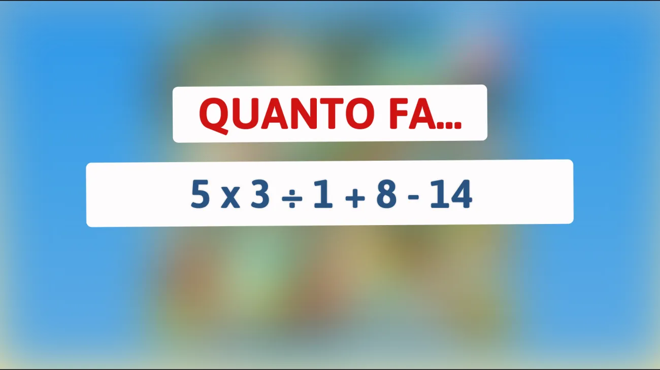 Sei tra le menti più brillanti? Risolvi questo semplice indovinello e scopri se sei un vero genio!"