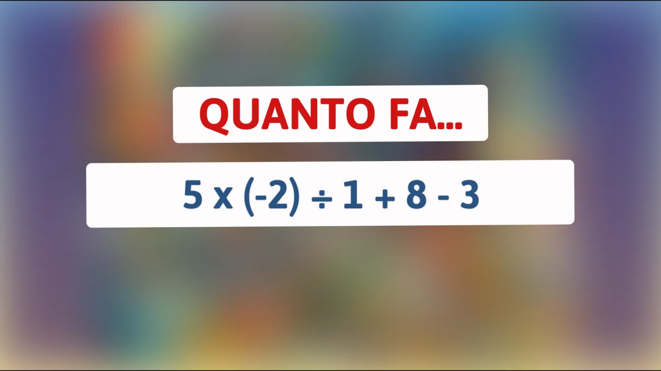 Sfida il Tuo Cervello: Risolvi Questo Indovinello Matematico che Solo Le Menti Più Brillanti Possono Superare! Sei Pronto?"