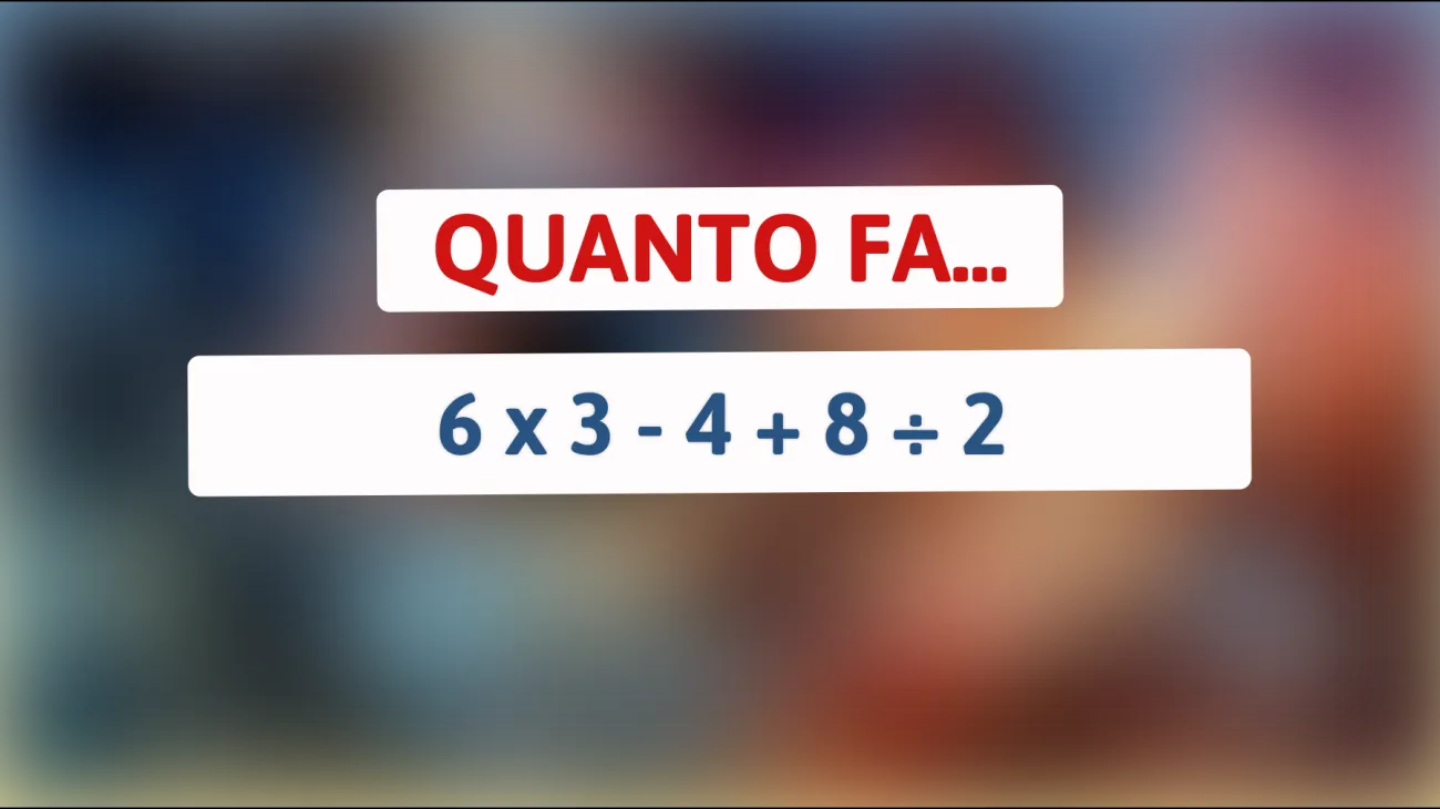 Sfida il tuo cervello: riesci a risolvere questo semplice indovinello matematico che solo i veri geni trovano a primo colpo?"